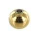 Stainless steel Bead 6mm Gold